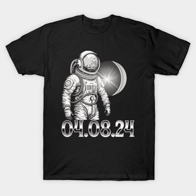 Sun Eclipse 4.08.24 Total Solar Eclipse 2024 T-Shirt by Outrageous Flavors